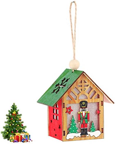 ABOOFAN Коледа DIY Wooden Висулка Лешникотрошачката Войници на Вратата Виси (Тип B) Коледна украса