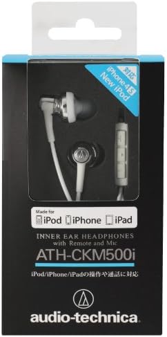 Ушите Audio Technica SonicPro Port ATH-CKM500I с микрофон и контрол на звука за iPod, iPhone и iPad - Бял