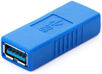 HTTX SuperSpeed USB 3.0 Type-A Адаптер тип Мъж-мъж и Жена-жена Мост удължителен кабел Съединител За смяна на пола Конектор