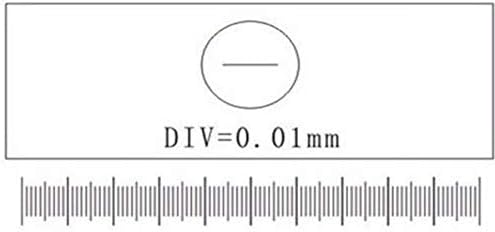2 елемента 0,01 мм Калибриране Микроскоп Слайд Етап на Подробности Кмет Инструменти За Измерване на Микроскоп