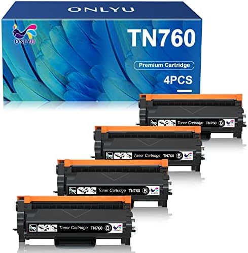 Касета с тонер ONLYU TN760, замяна с най-висока доходност, съвместим Brother за TN760, TN-760, TN 760, TN-730, TN730,