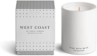 Ванкувър Кэндл Ко. Свещ West Coast Great White North Свещ – Ароматерапевтическая Свещ от действително нетоксичен соев