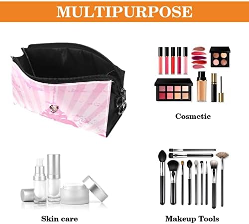 Косметичка TBOUOBT за жени, козметични чанти, Голям Чанта за Тоалетни Принадлежности, Пътен Подарък, Розов Диамант