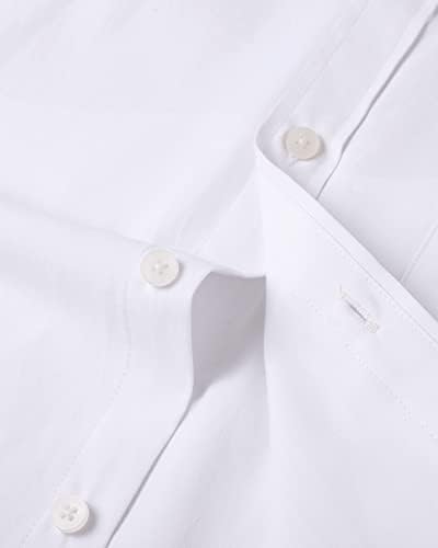 Мъжки Однотонная Оксфорд риза Alimens & Нежно, Ризи с копчета и Дълъг ръкав джоб