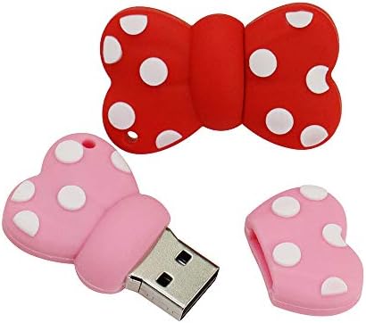 Aneew 16 GB Пръчка Карикатура Сладък Червен Bowknots Модел USB Флаш Памет Memory Stick U Диск Thumb Подарък За Момичета