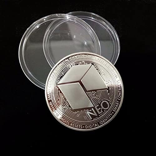 1БР Възпоменателна Монета, Позлатена Сребърна Монета Нео Coin Нео Bitcoin Виртуална Криптовалюта 2021 Ограничена Серия