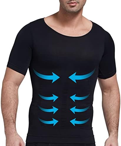 Ариен Кроос Мъжки Компресия на Ризи от Гинекомастия, Коригиращото Бельо За тялото, Тениски За Отслабване