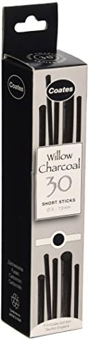 Speedball PH Coate Artist Willow Charcoal Jumbo 1 Пръчка, Черен