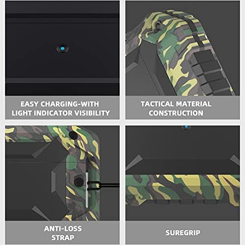 Калъф WEFOR Armor, Предназначени за AirPods Pro, Защитен калъф за цялото тяло от устойчив метал, Мек силиконов калъф