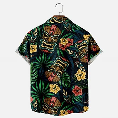 Xiloccer най-Добрите Мъжки Хавайски Ризи С Принтом, Плажни Ризи с Копчета и Къс ръкав, Ризи с Принтом, Мъжки Спортни