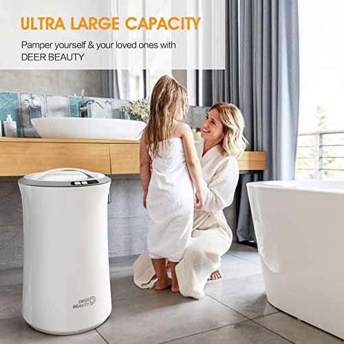 Отопляеми кърпа DEER BEAUTY 22L, Луксозен Кърпа в Кофата, Голям Телевизор в стил кофи с Регулируем таймер, Побира до