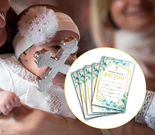 Покана за Кръщене, Bautizo Invitacione De bautizo, Покани за Кръщене в Пликове за Момчета и момичета, Церемония по Именуване