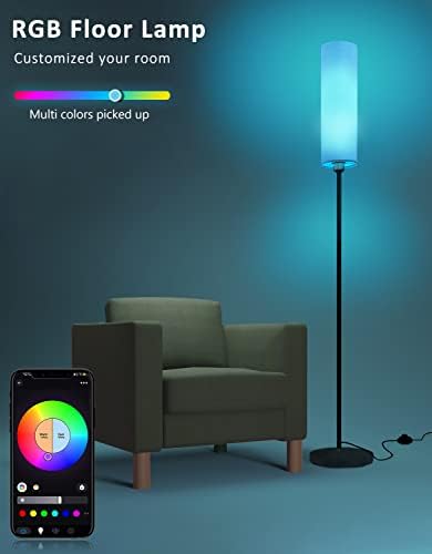 Умен Лампиона Работи с Alexa и Google Home, Безстепенно Регулиране яркостта на цветовете за дневна, Модерни Стационарни