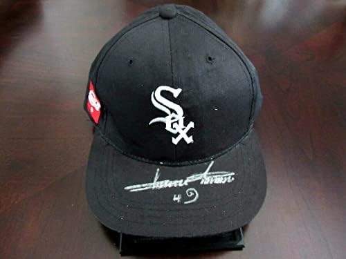 Minnie Minoso Chicago White Sox Hof Подписан от Auto Реколта Спонсор Шапка Jsa - Шапки MLB С Автограф
