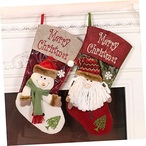 BESPORTBLE Детски Декор, Сладки Чорапи, Коледен Декор, Чорапи с Коледни Джуджетата, Огромен Коледен Отглеждане, Празнични