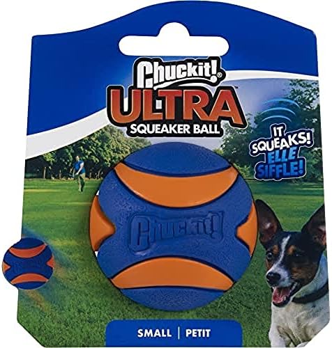 Топка за кучета ChuckIt Dog Ultra Squeaker, Малък (2 сантиметра), 1 опаковка