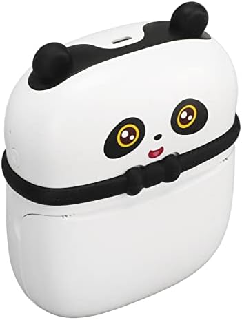 Термопринтер Jeanoko, Мини Принтер за бързо отпечатване на хартия Panda Look Black с Очеловеченным Дизайн за офис