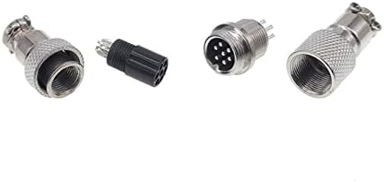 Съединител стыкового кабелни връзки SMOKT GX12 Два Кръгли съединители 5A 125 НА с мъжки и женски соединителями 1 бр.