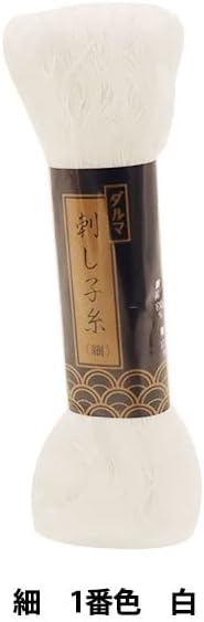 Конци Yokota Daruma Sashiko Тънка 170 М Брой.1 Бяла (внос от Япония)
