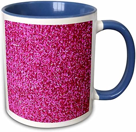 3D Розово изкуствен глиттер с пайети - снимка лъскава текстура - мода за момичета. - Чаши (mug_112888_1)