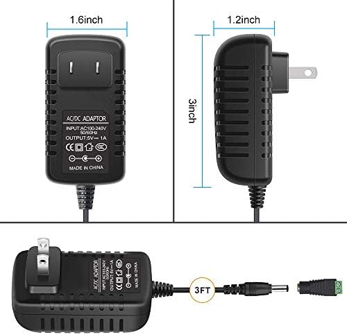 Източник на захранване inShareplus 5V 1A 5 W, адаптер ac 100-240 В до 5 vdc, Трансформатор, захранващ Адаптер с клъстер