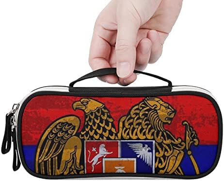 FunnyStar Знаме на Армения молив случай Сладък Калъф За Моливи Чанта За Грим Чанта-Тоут Органайзер с Двоен Цип