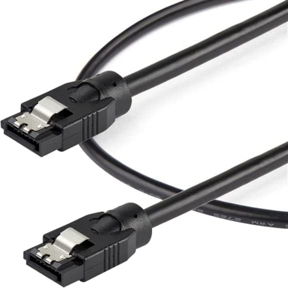 StarTech.com през Цялата кабел SATA 12 инча (30 см) - Фиксирующиеся конектори Кабел за пренос на данни SATA 6 GB - захранващ