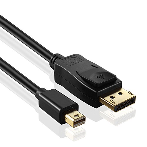 Кабелен адаптер TNP Mini DisplayPort-DisplayPort (6 фута)-Поддръжка на UHD 4K Ultra HD 4Kx2K с разделителна способност