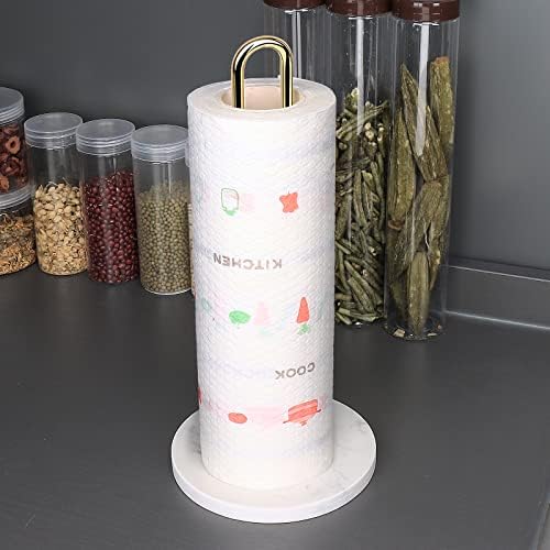 Winmien Лесен за употреба за хартиени кърпи за ръце с Мрамор основание, Кухненски Магнитен Държач за Хартиени кърпи за