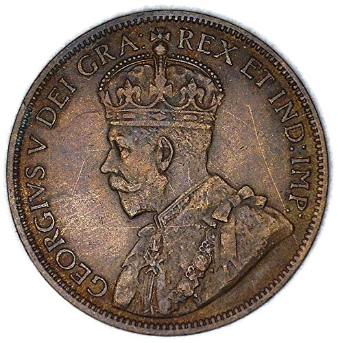 1918 CA George V на Около Един Цент В необращенном формата на