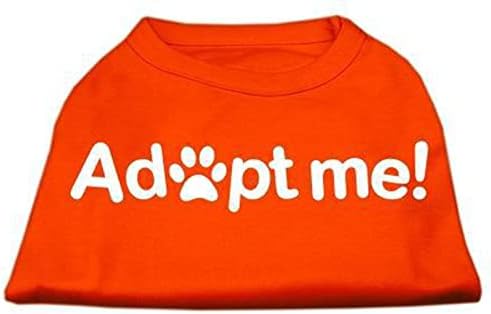 Тениска с Трафаретным принтом Mirage Pet Products Adopt Me, X-Large, Оранжева