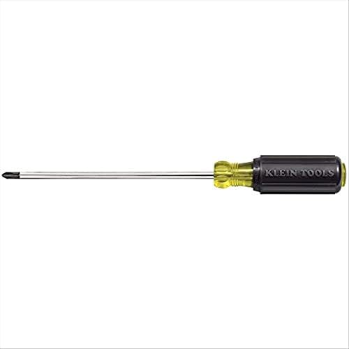 Klein Tools 603-10 Отвертка Phillips 2, Немагнитная Отвертка с 10-Инчов Кръгла опашка, Амортизирующая ръкохватка