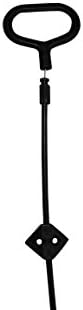 FR Удължен силует, D-образен пръстен, дръжка за столове и кабел с дължина 39 см с 5-инчов отворен кабелен фитил