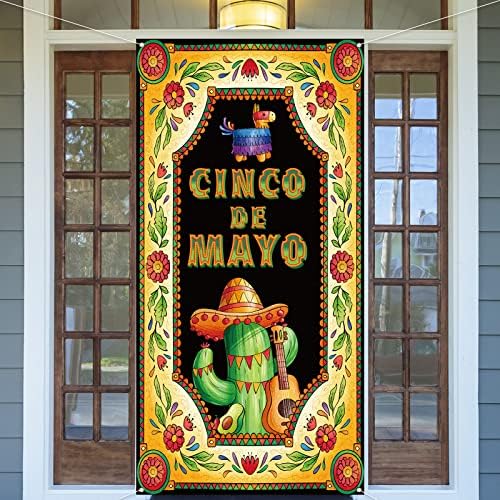 Украса на Cinco De Mayo, Вратата се накладка Cinco De Mayo, Мексиканска Знак на верандата, Мексикански Банер, Подаръци