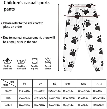 Спортни панталони Aoopistc за момчета и Момичета от 4 до 15 години, Спортни Облекла за Свободно намаляване с Джобове,