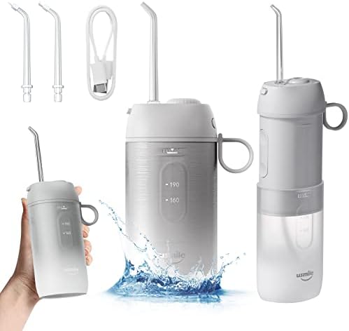 usmile Water Flosser, USB Преносима Акумулаторна Водна Конци за дома или за пътуване, C1 Сив