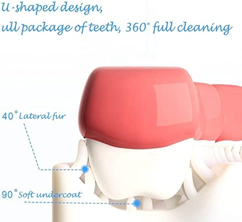 Детска U-образна четка за Зъби с Пылезащитным Калъф, цялостно Почистване на 360 °, Избелваща Масажна Четка за Зъби, U-Образна