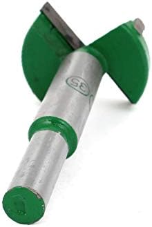 X-DREE Диаметър на рязане 35 мм За Плотницкой Дърводелски Тренировка с твердосплавным фитил, тренировка за панти, Зелено