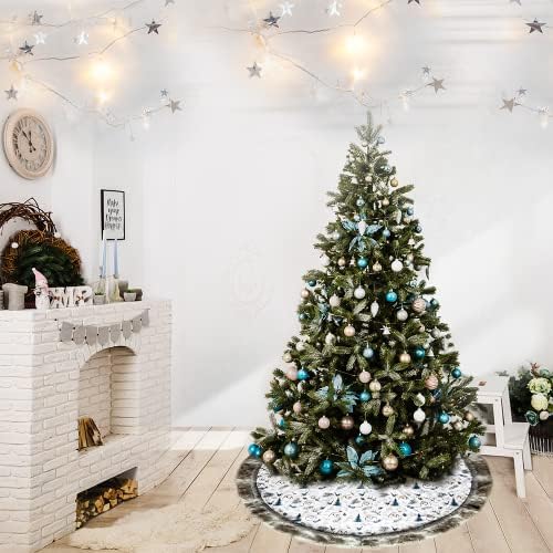 Елегантна Реколта Пола в стил Коледната елха с шарени Селски характер (60 инча)