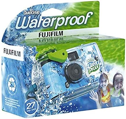 Водоустойчива камера Fujifilm Quick Snap с 27 експозиции 35 мм, 800 Филм, 1 опаковка + Качествена кърпа от микрофибър