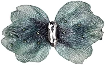 Шнола за коса с лък на метални влакна серия Merian Dream Butterfly, шапки, Горна скоба, Паралелна шнола за коса (Цвят: