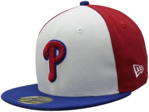 MLB Philadelphia Phillies Бяла размерът на основния Лихвен Шапка 59Fifty хипита