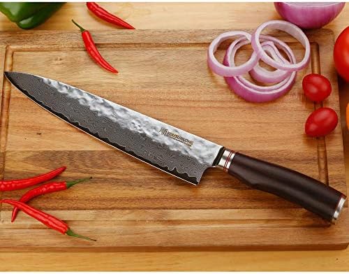 YOUSUNLONG Gyuto 10-инчов Професионален Поварские Ножове Японската Изковки от Дамаск С Дръжка от Естествен Оловен Дърво