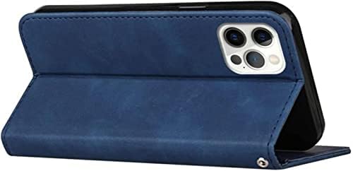 Чанта-портфейл BNEGUV за iPhone 14/14 Plus/14 Pro/ 14 Pro Max, Кожен калъф с магнитна закопчалка с отделения за карти,