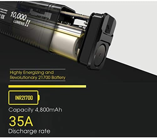 Акумулаторна Фенерче Nitecore TM10K TM10K Tiny Monster 10 000 Лумена, Черен