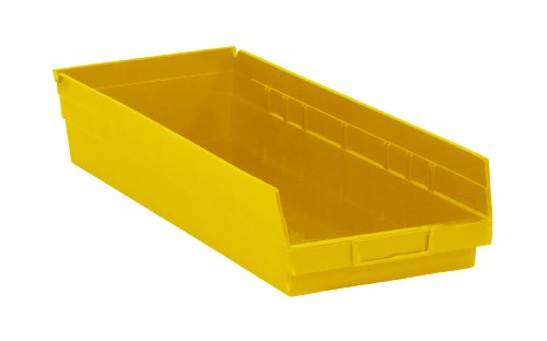 Сгъваеми пластмасови чекмеджета за съхранение на Aviditi, 23-5/8 x 8-3 /8 x 4 инча, прозрачни, опаковка от 6 броя, за