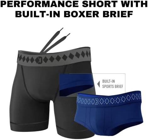 Спортни къси панталони Diamond MMA Performance С Вграден боксерским колан за бягане + спортни тренировки