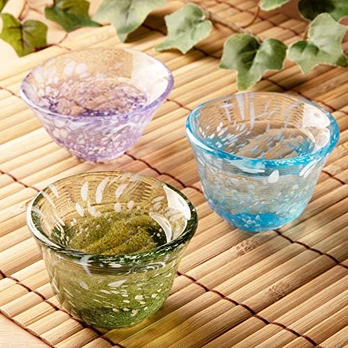 Чаша за пиене на Toyo Sasaki Glass WA515, Лилаво, 1,5 течни унции (45 мл), Чаша за саке, Произведено в Япония