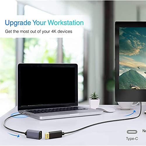 USB Адаптер C до DisplayPort, USB Адаптер C до ДП с неплъзгащи конструкция за таблет