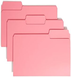 Папка за файлове Smead SuperTab, Голяма раздел размер на 1/3 инча, с размер на буквата, различни ярки цветове, 24 бр
